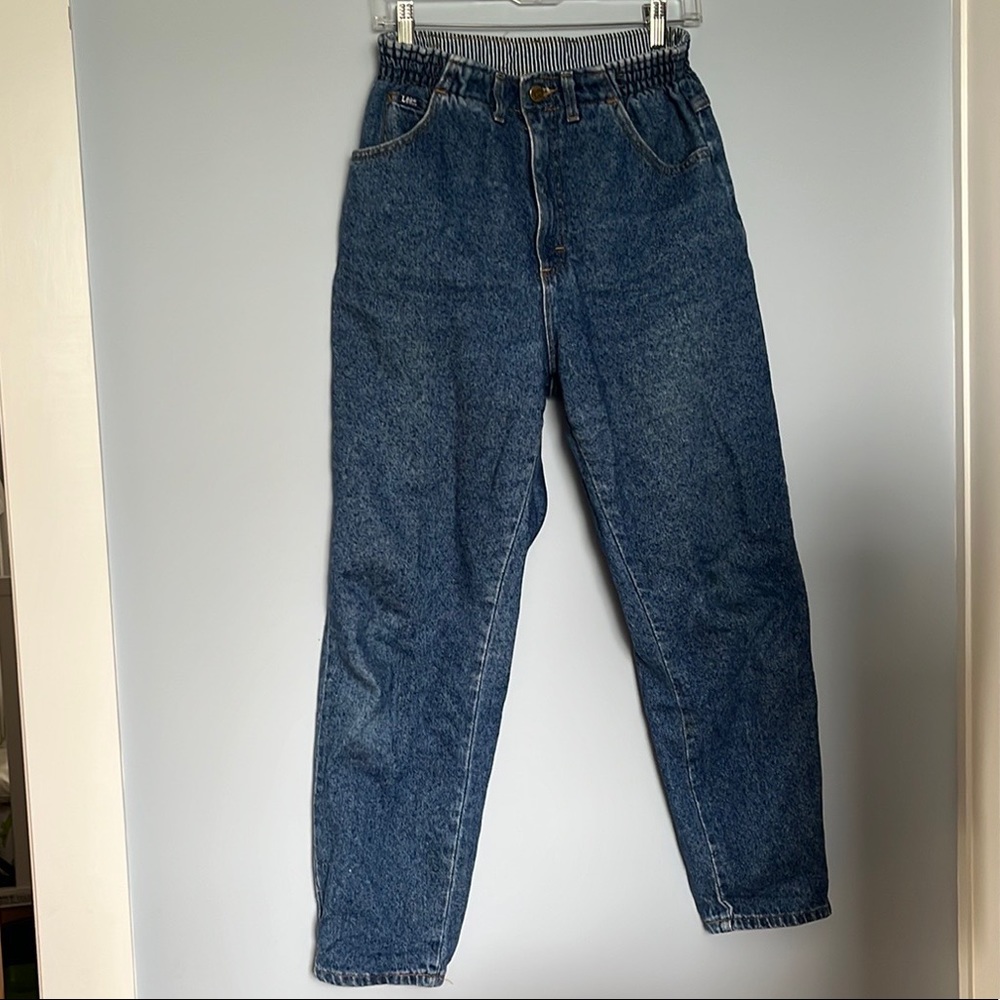 Vintage 80s / 90s Lee Bareback Jeans High Waisted Union Made